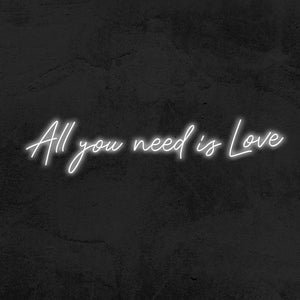 all you need is love neon sign - us