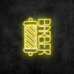 yellow Barber Neon Sign