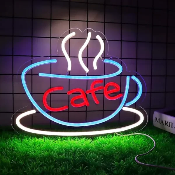cafe led sign