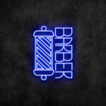 blue Barber Neon Sign
