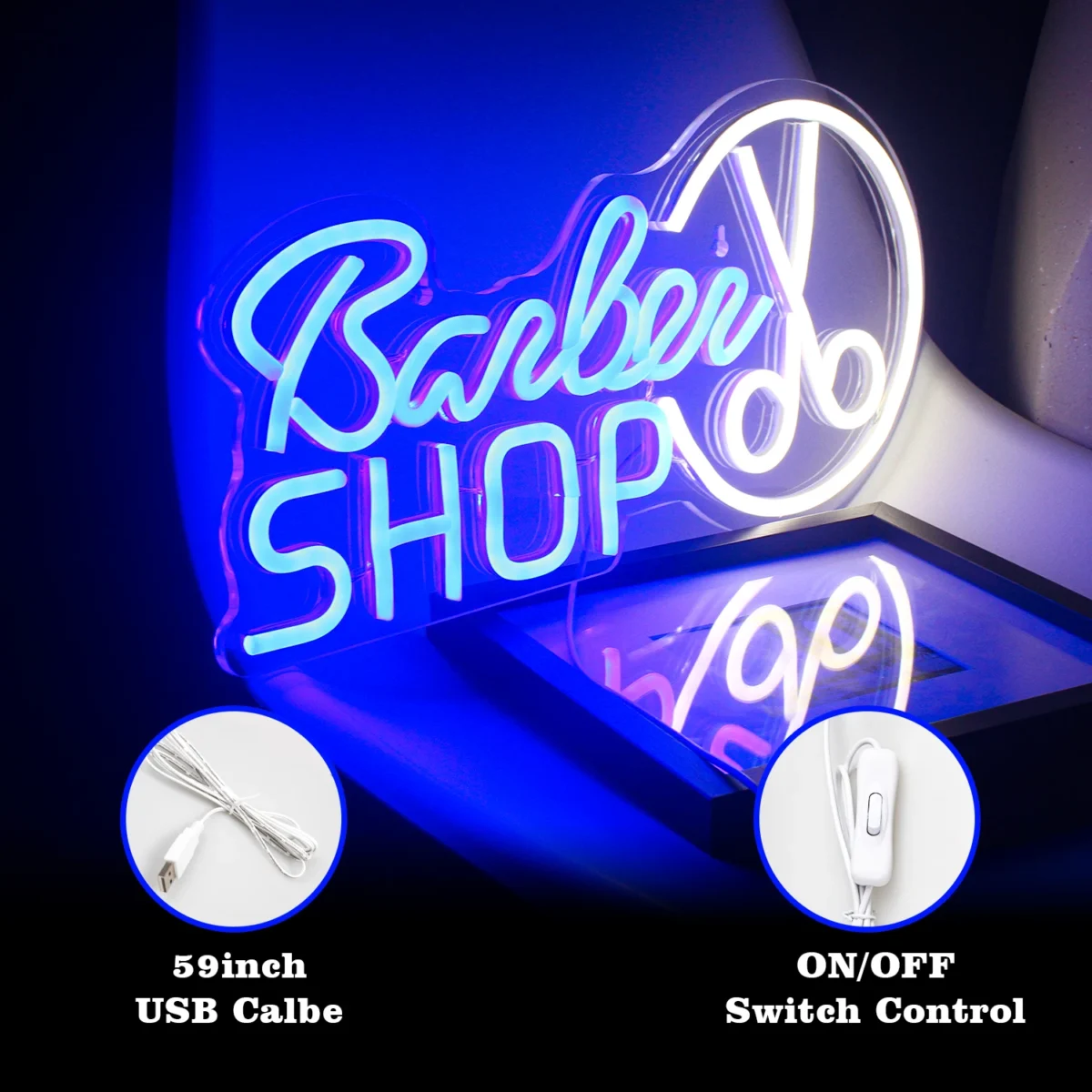 Barbershop Neon Signs - flickerss