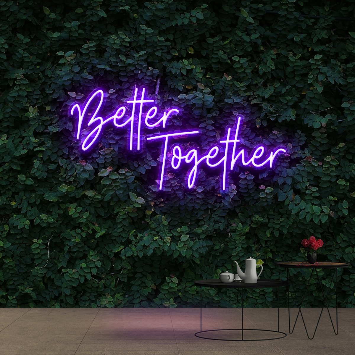 Purple Better Together Neon Sign