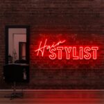 red "HAIR STYLE" Neon Sign For Hair Salons & BarberShops