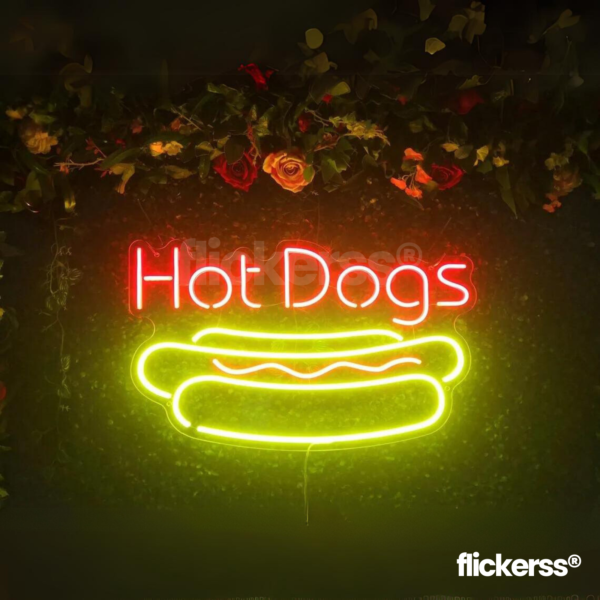 Hot Dog Neon Sign