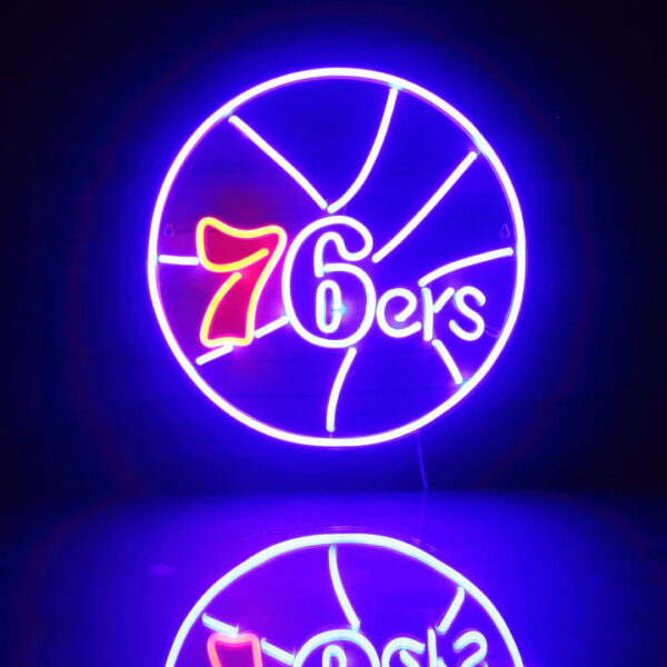 Philadelphia 76ers Neon Sign