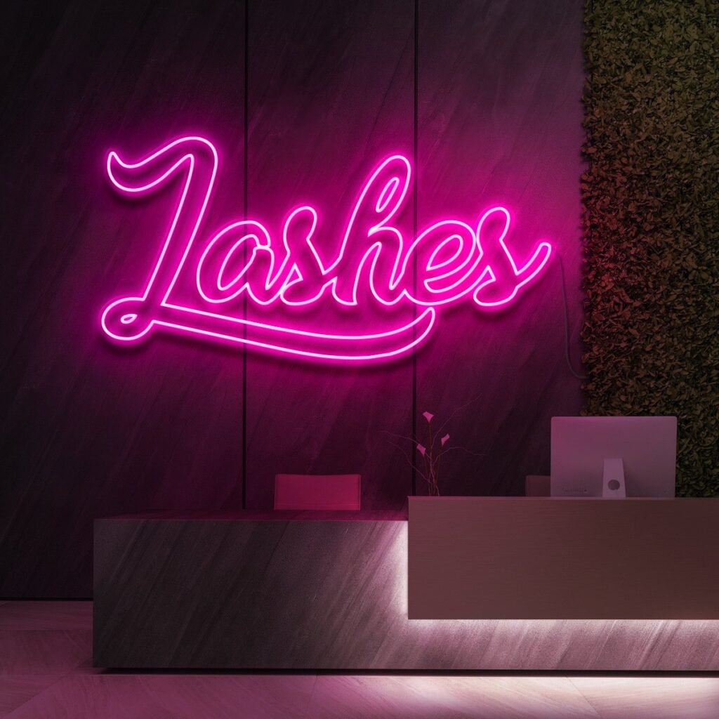 LASHES NEON SIGN