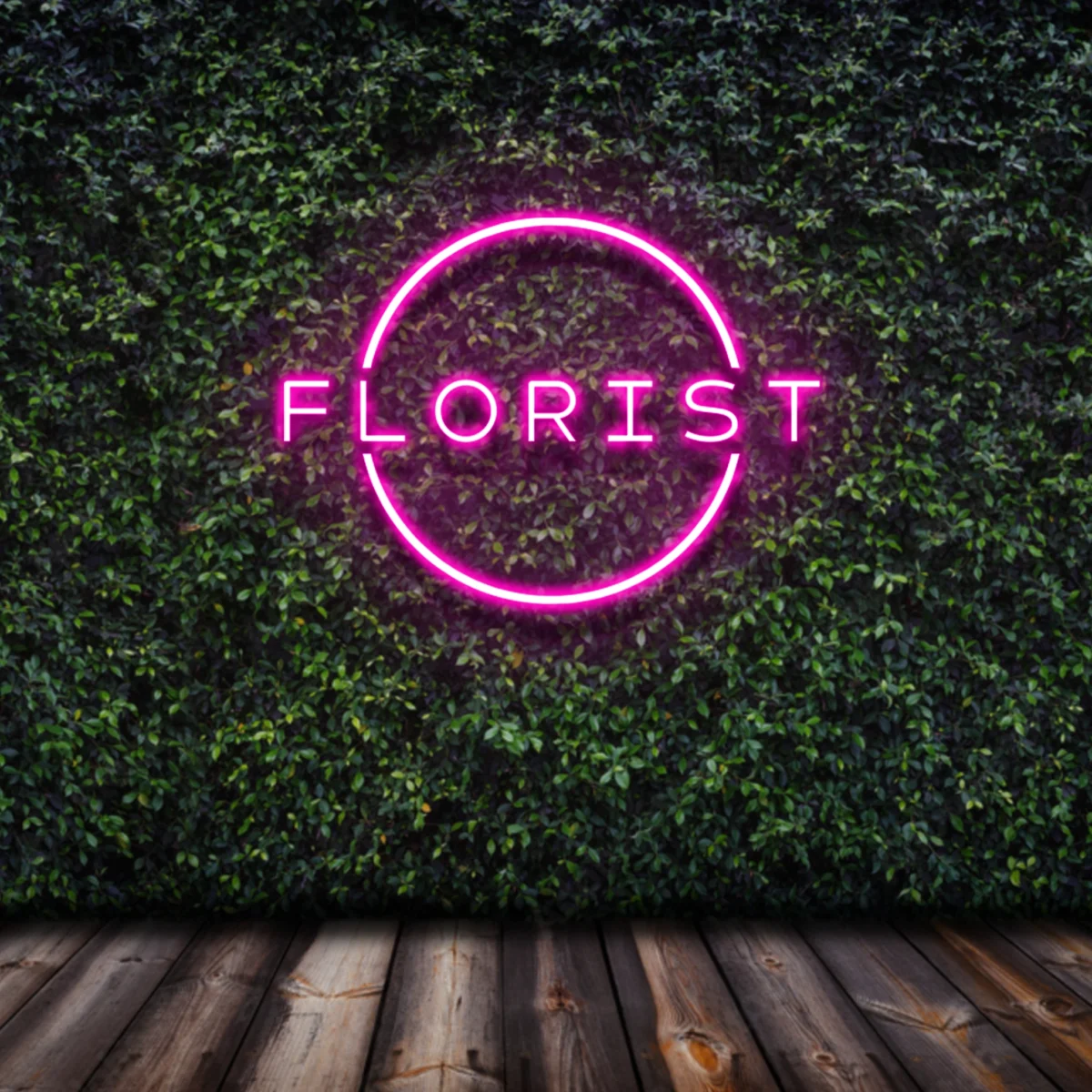 pink florist neon sign Led neon sign