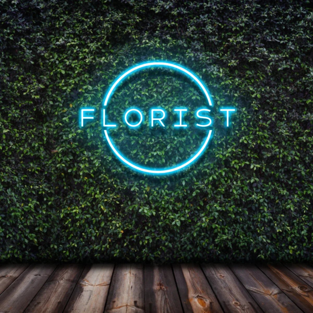 tropical blue florist neon sign Led neon sign