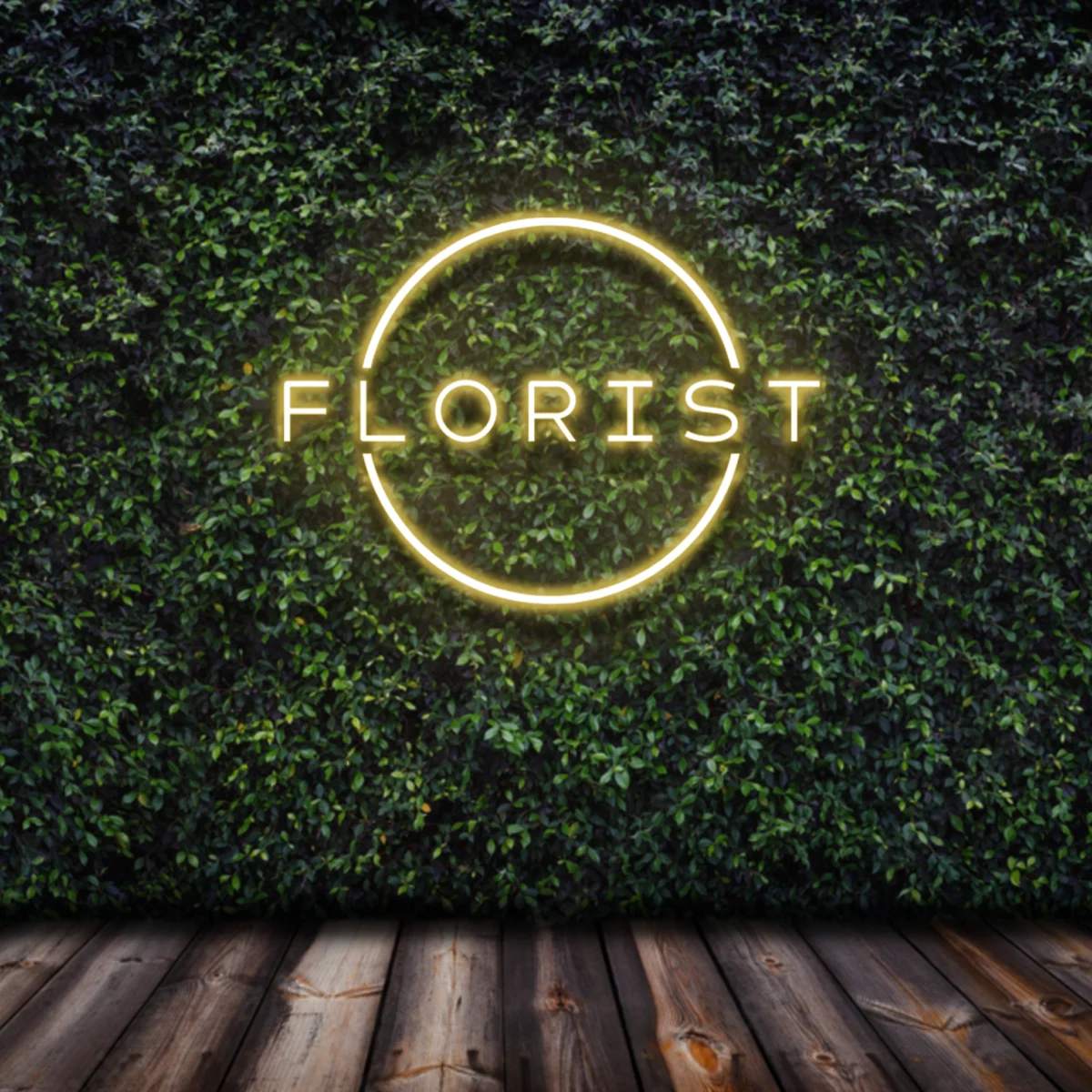 warm white florist Led neon sign