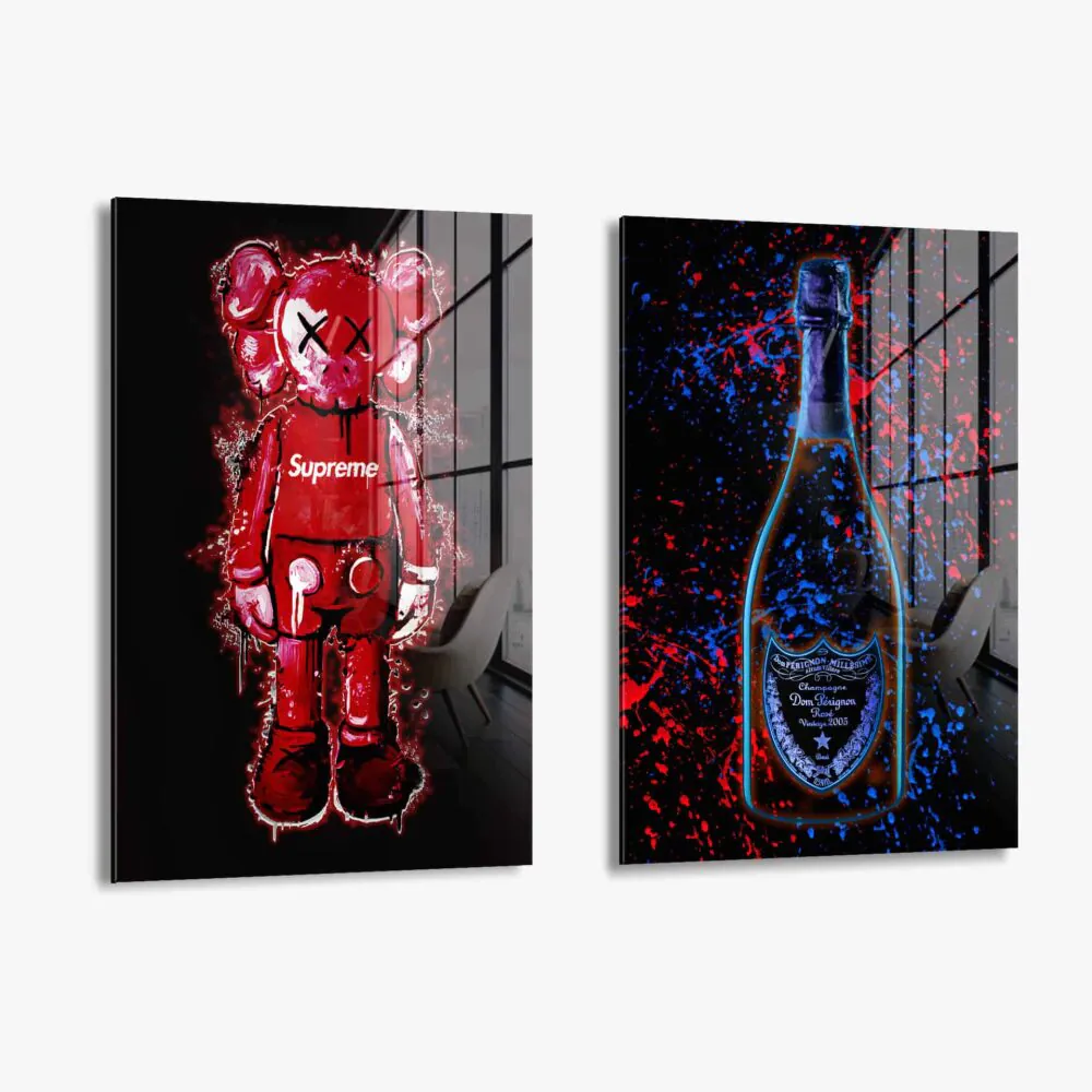 Bundle Red Luxury 2x Glass 1000x1000 2 Led neon sign